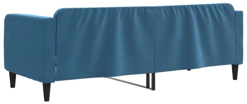 Sofá-cama 80x200 cm veludo azul