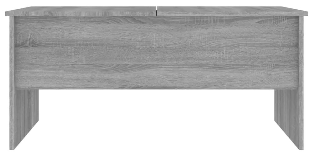 Mesa de centro 102x50,5x46,5 cm madeira processada sonoma cinza