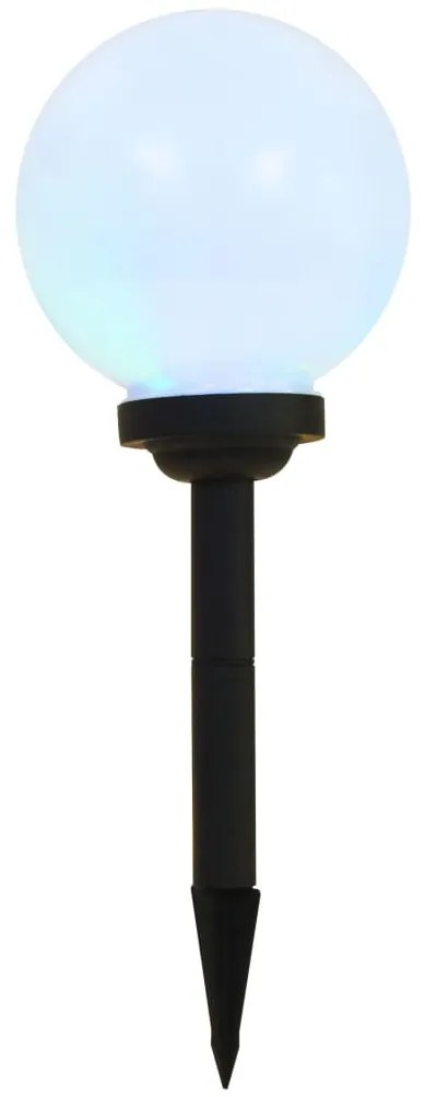 Candeeiro solar de exterior LED 3 pcs esférico 20 cm RGB