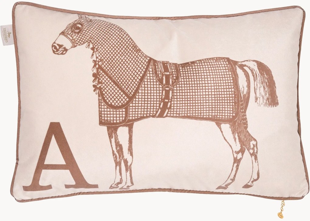 Almofada em veludo Horse