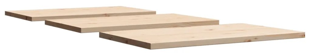 Tampos de mesa retangulares 3 pcs 80x47x2,5 cm pinho maciço
