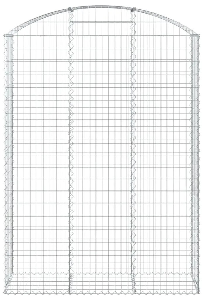 Cesto gabião arqueado 150x50x200/220 cm ferro galvanizado