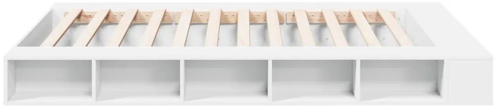 Estrutura de cama 160x200 cm derivados de madeira branco