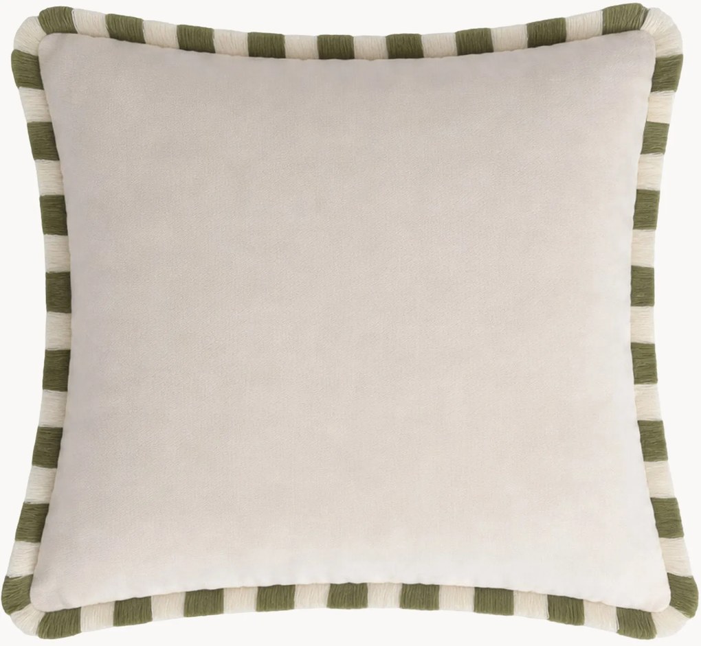 Almofada decorativa em veludo artesanal Happy