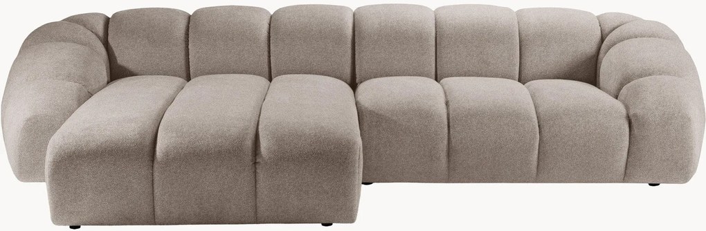 Sofá de canto em veludo Diana (4 lugares)