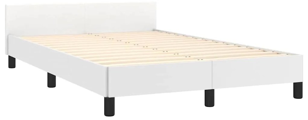 Estrutura de cama c/ cabeceira sem colchão 120x200 cm branco