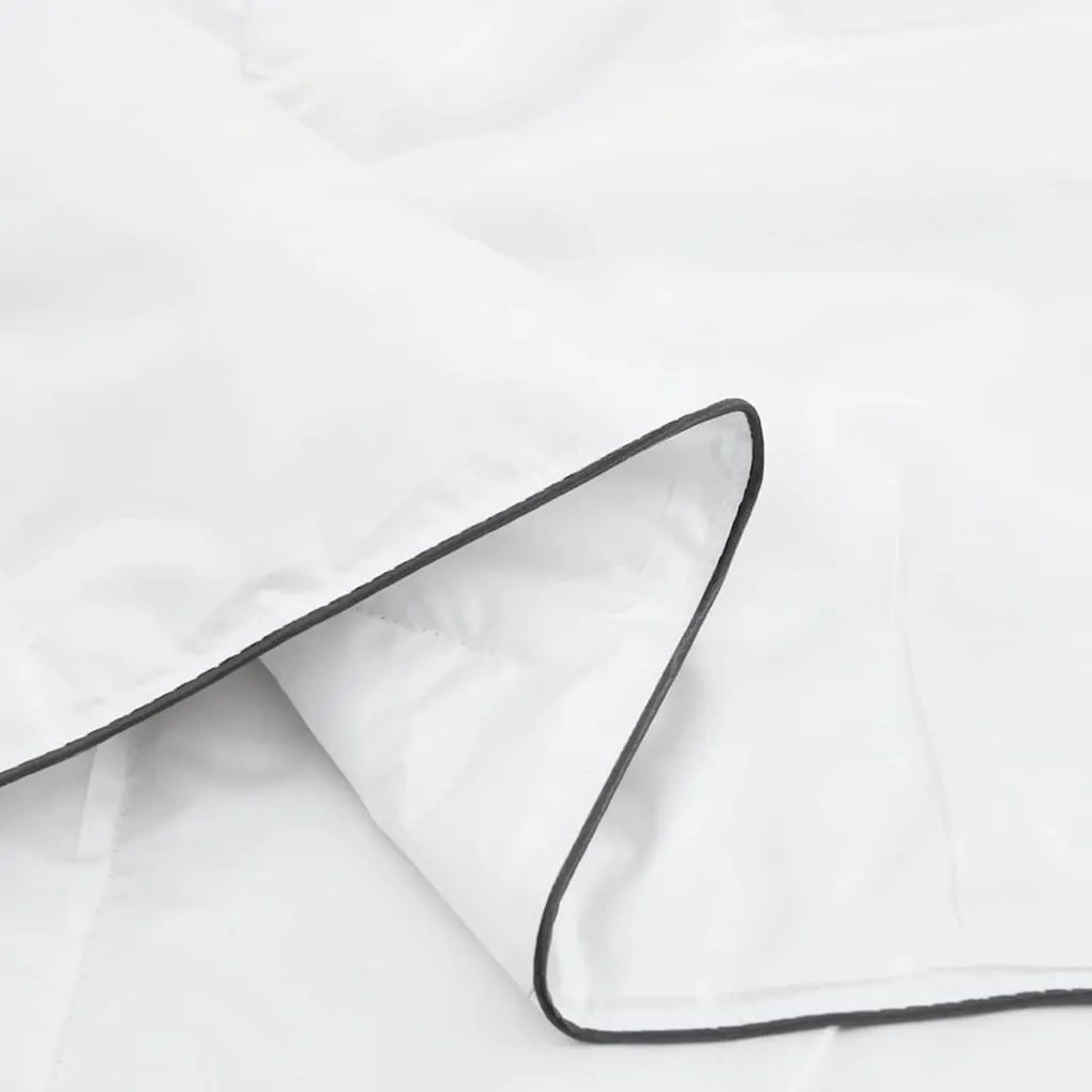 Edredão com travesseiro 2 pcs Branco 155 x 200 cm Penugem