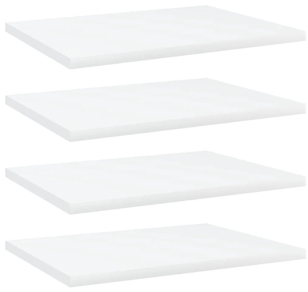 Prateleiras para estante 4 pcs 40x30x1,5cm contraplacado branco