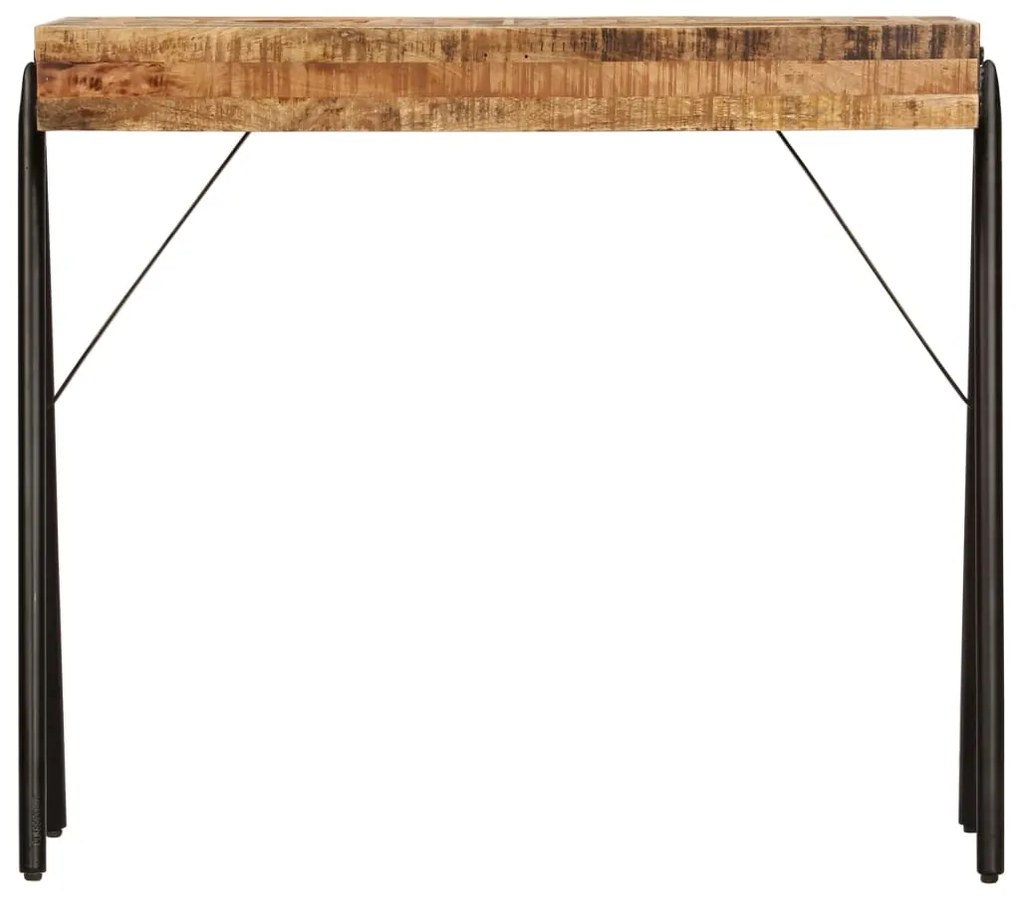 Mesa consola madeira de mangueira maciça 80x40x75 cm