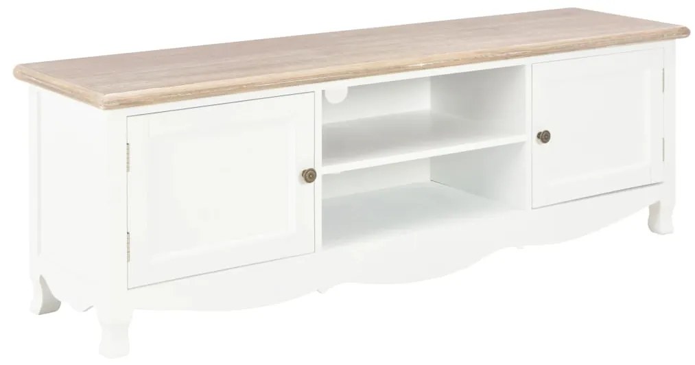 vidaXL Móvel de TV 120x30x40 cm madeira branco