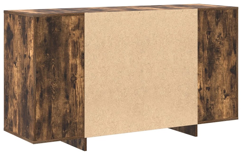 Buffet vidaXL Carvalho fumado Madeira 135 x 41 x 75 cm Armazenamento