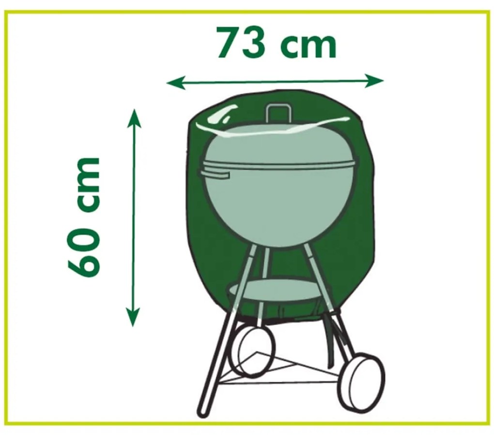 Nature Cobertura protetora para churrasqueiras a carvão 73x73x60 cm