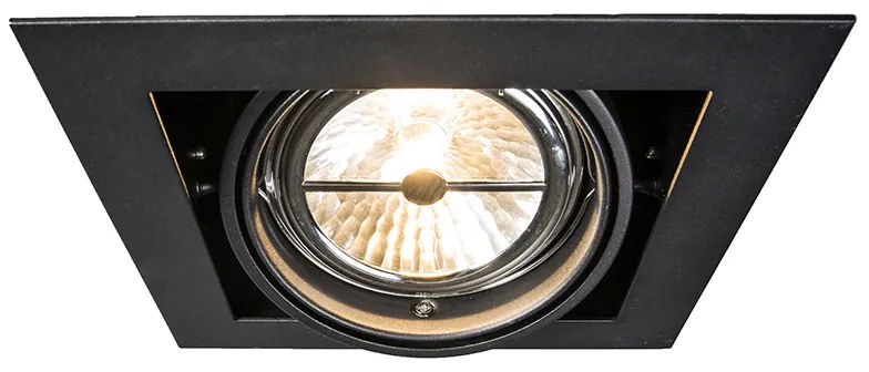 Foco embutido preto G53 111mm ajustável - Oneon