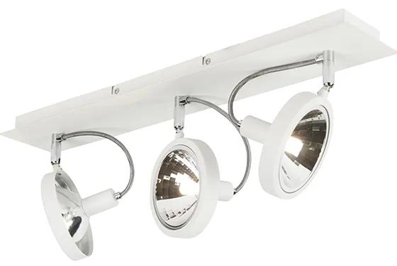 Projete spot white 3-light ajustável - Nox Design,Moderno
