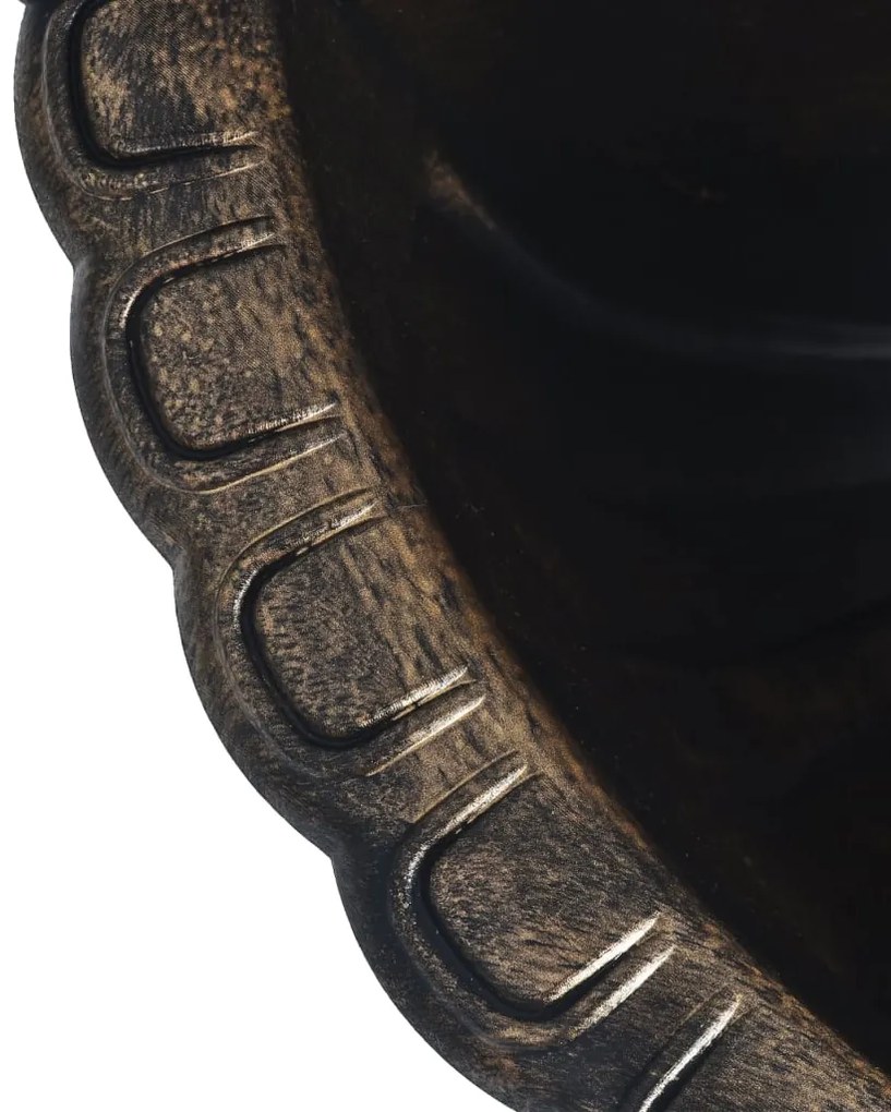 Fonte de parede com design cabeça de leão cor bronze