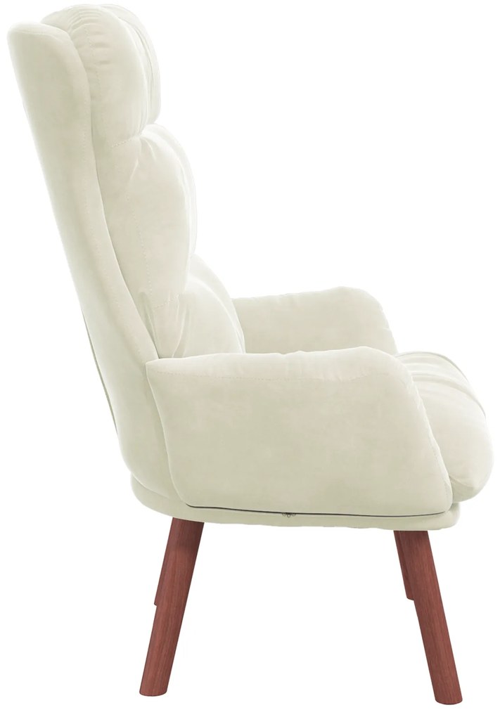 Poltrona relaxante Velvet Creme