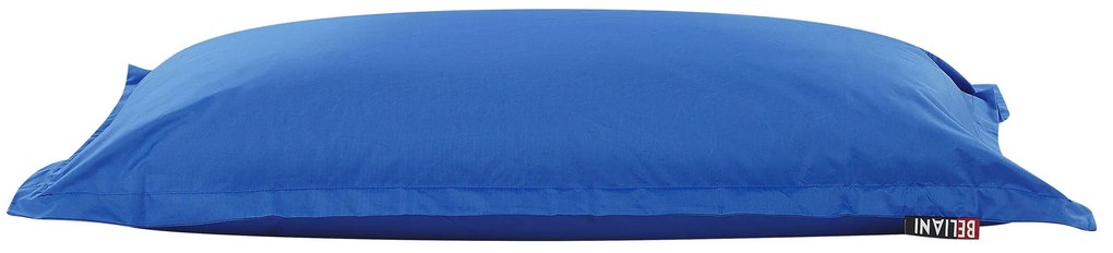Pufe almofada azul 140 x 180 cm FUZZY Beliani