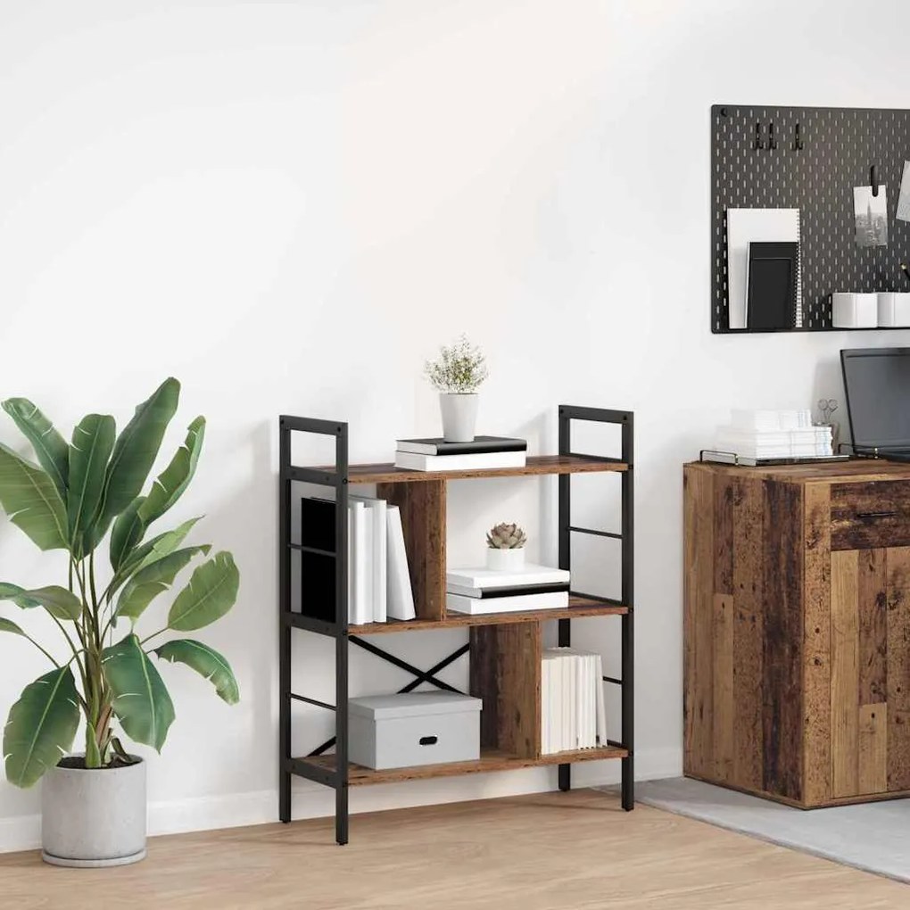 vidaXL Estante Madeira Antiga 75 x 30 x 91 cm Madeira processada