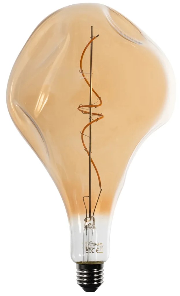Lâmpada LED E27 Regulável Filamento Espiral PS160 Âmbar 6W 340 lm 1800K