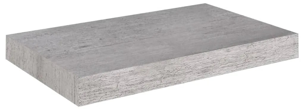 Prateleiras de parede 4 pcs 40x23x3,8 cm MDF cinzento-cimento