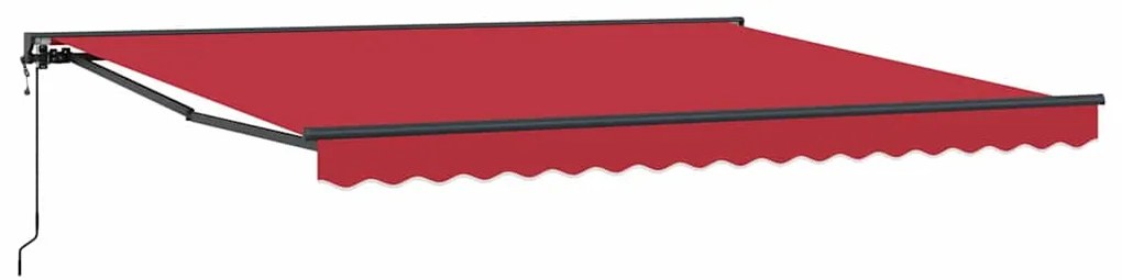 Toldo Retrátil Manual Vermelho 400x300 cm