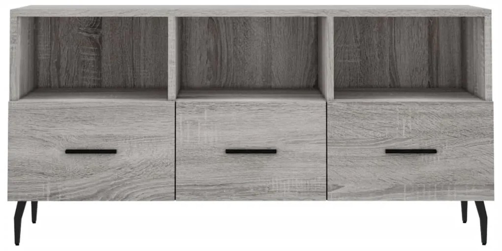 Móvel de TV 102x36x50 cm derivados de madeira cinzento sonoma