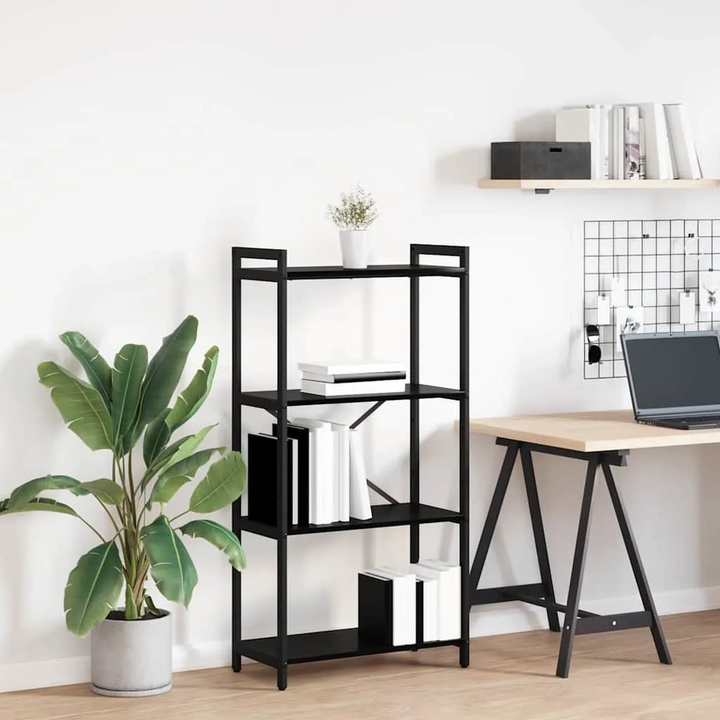 vidaXL Estante Carvalho Preto 40 x 30 x 85 cm Madeira processada