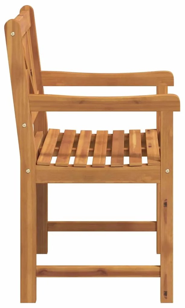 Cadeiras de Jardim vidaXL 8 pcs 56x55.5x90 cm Madeira Sólida de Acácia