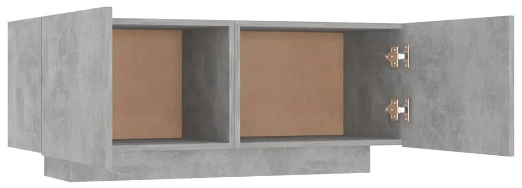 Mesa de cabeceira derivados de madeira cinzento cimento