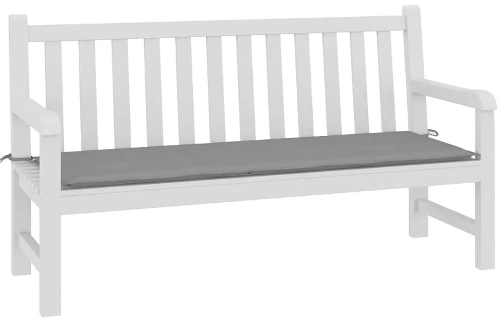 Almofadão p/ banco de jardim 150x50x4 cm tecido oxford cinza