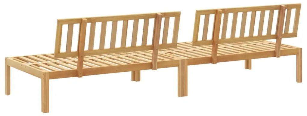 Sofá de centro paletes 2 pcs p/ jardim madeira de acácia maciça