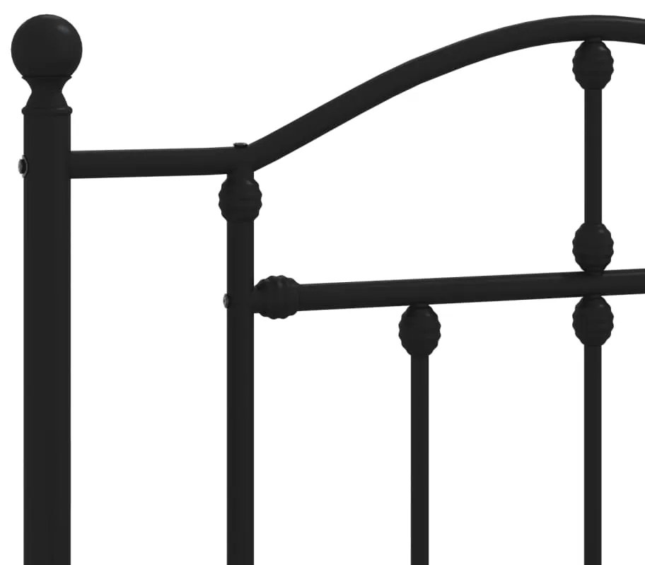 Cabeceira de cama 100 cm metal preto