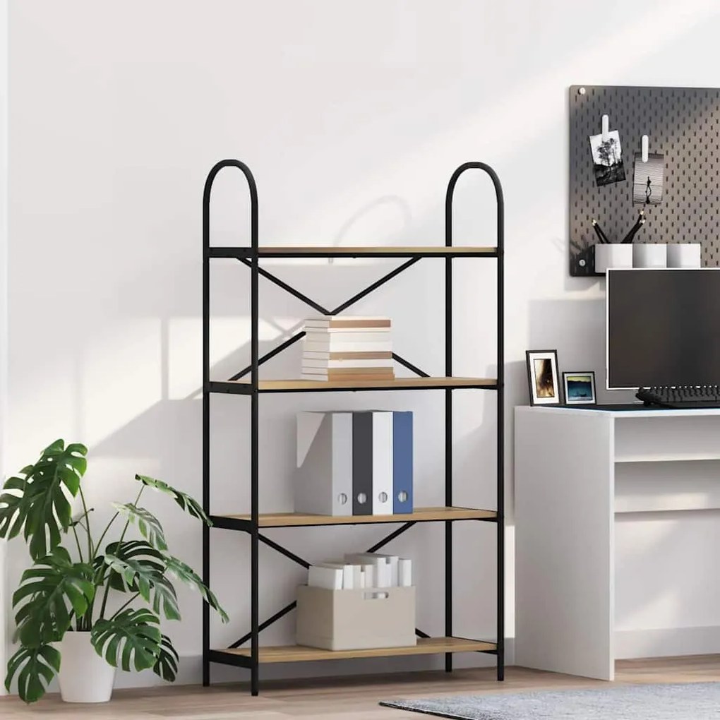 vidaXL Estante Carvalho Artesanal 80 x 30 x 146 cm Madeira processada