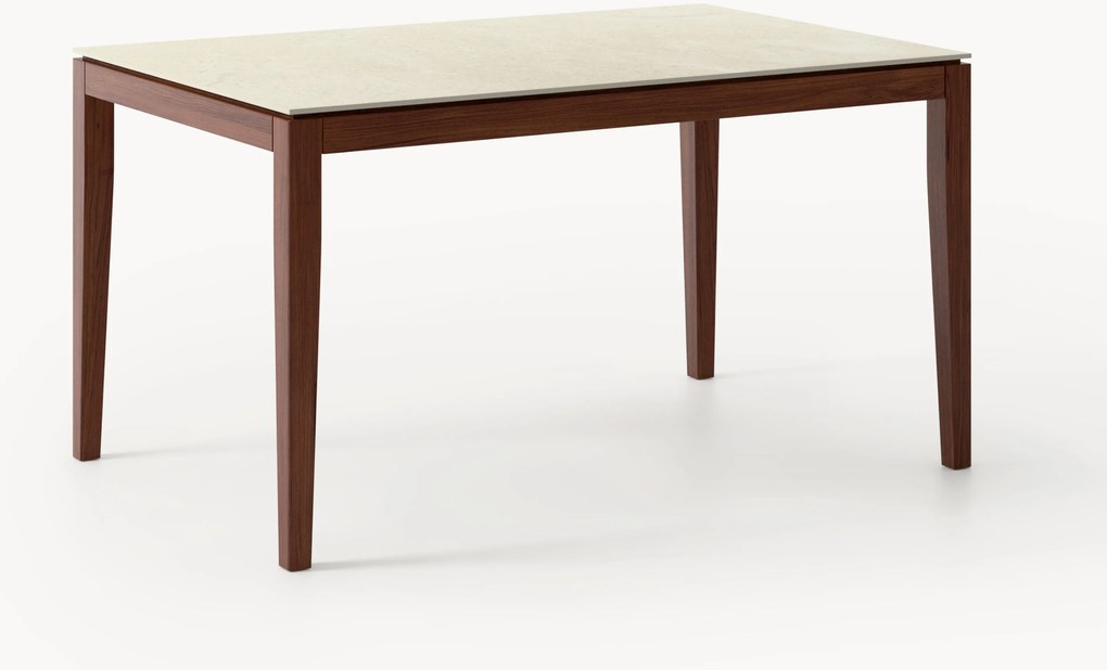 Mesa de jantar com efeito travertino Jackson, vários tamanhos
