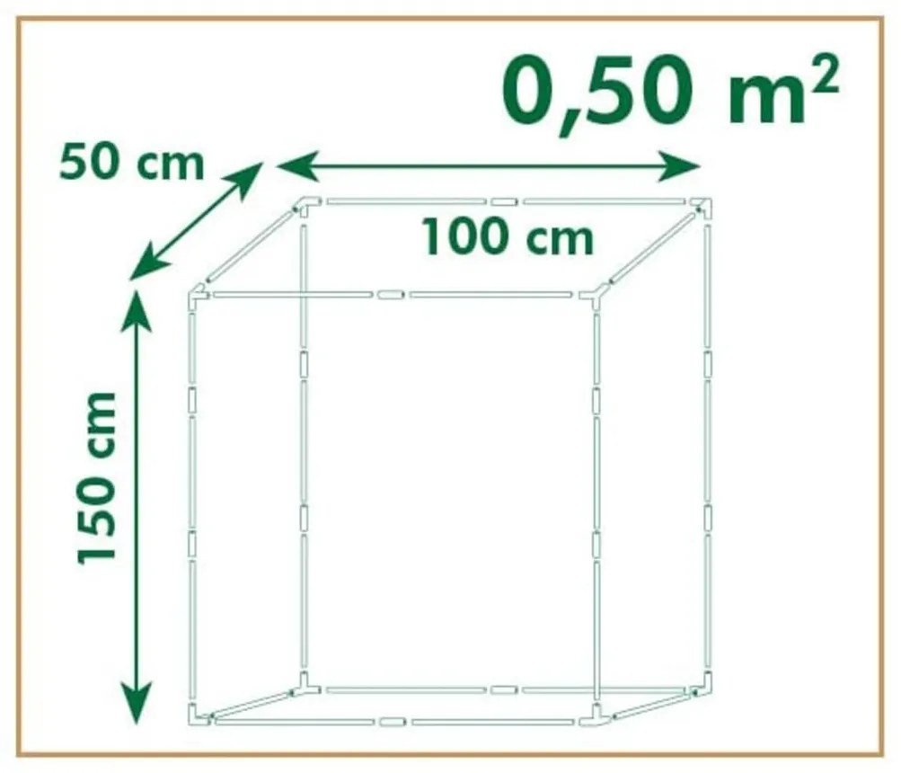 Estufa para tomates 100x50x150 cm