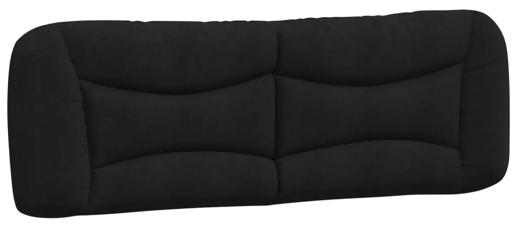 Cama com colchão 160x200 cm tecido preto