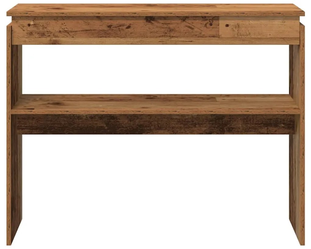 Mesa consola 80x30x102 cm derivados de madeira madeira velha