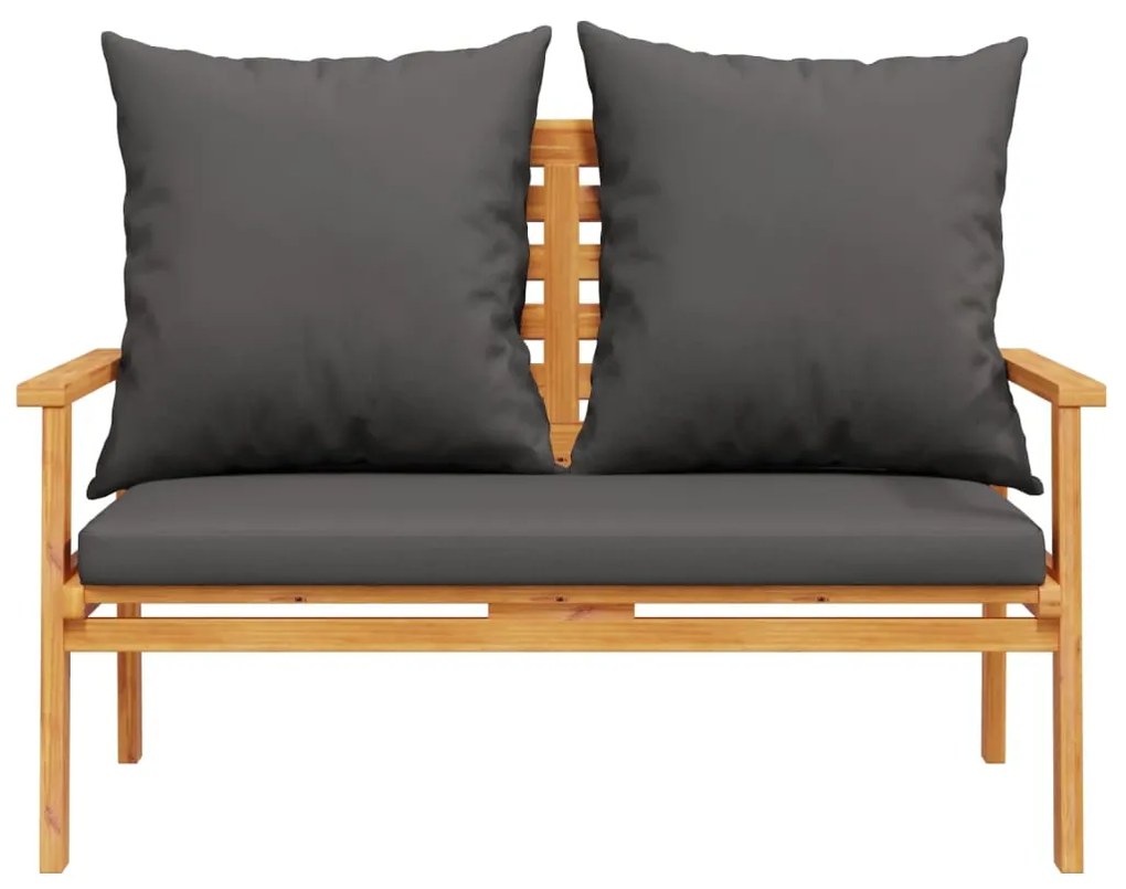 5 pcs conjunto lounge de jardim c/ almofadões acácia maciça