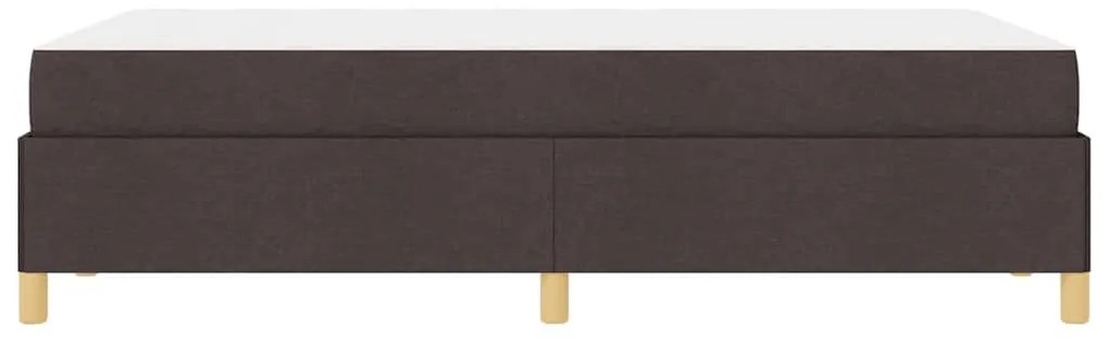 Cama Box Outros Marrom Escuro e Branco 120 x 190 cm tecido