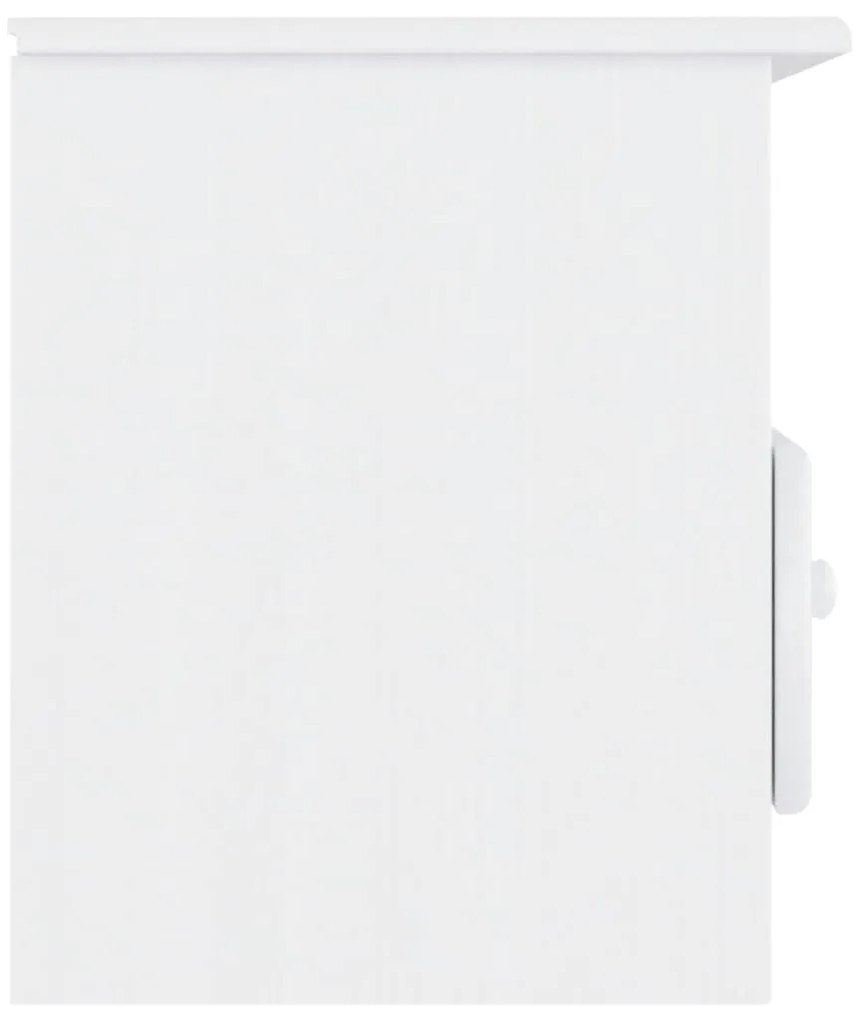 Móvel de TV c/ gavetas ALTA 100x35x41 cm pinho maciço branco