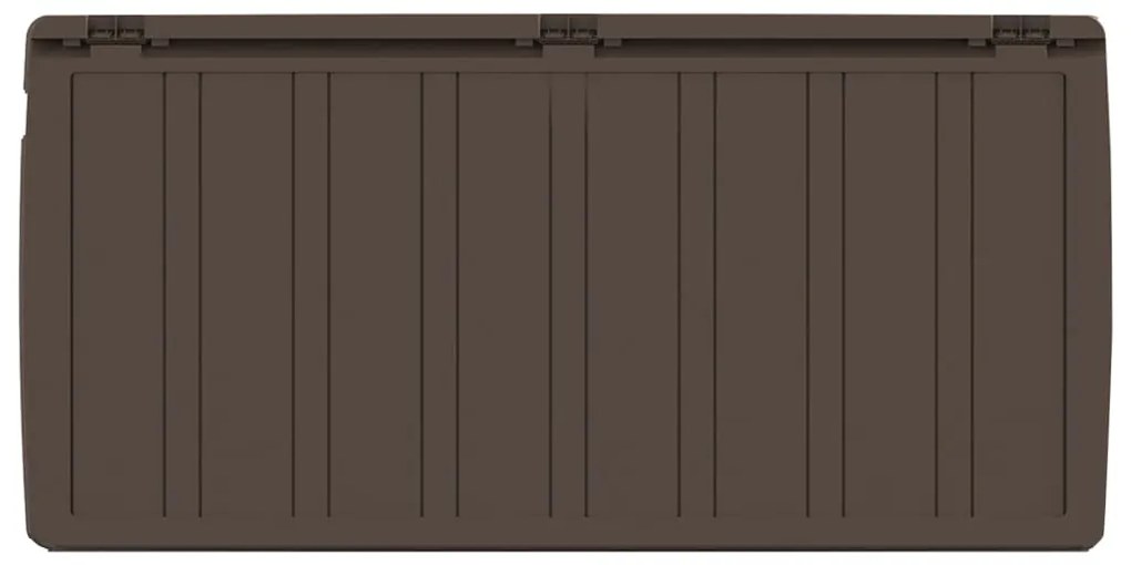 Caixa para almofadões 117x45,5x57,5 cm 270 L castanho