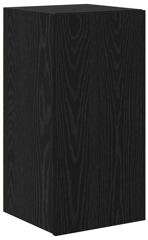 Conjunto de Estante para TV com prateleira 4 pcs Carvalho Preto
