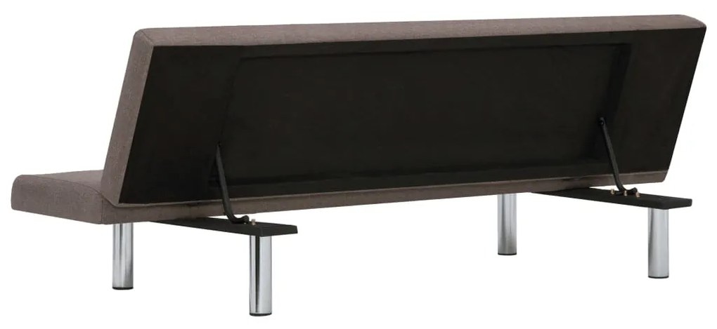 Sofá-Cama Kevin em Tecido - Castanho - Design Moderno
