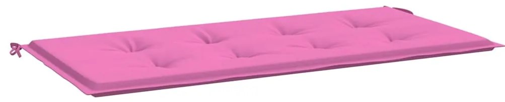 Almofada para Banco de Jardim Rosa 120x50x4 cm Tecido Oxford