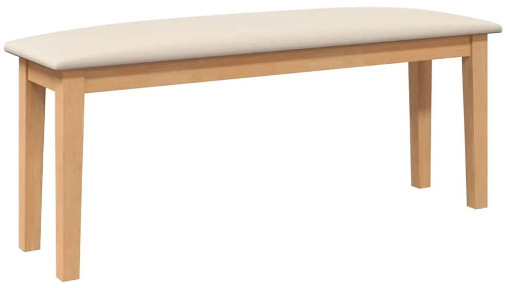 Banco 110 cm madeira seringueira maciça