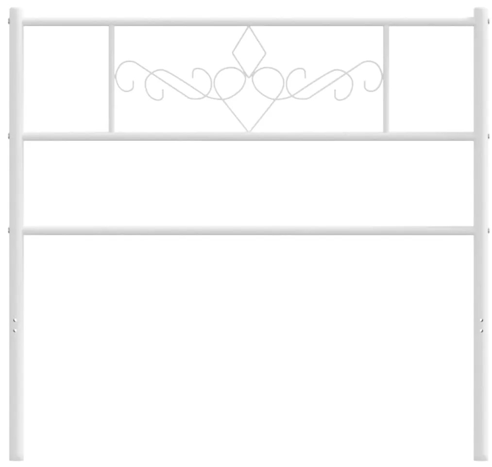 Cabeceira de cama 80 cm metal branco