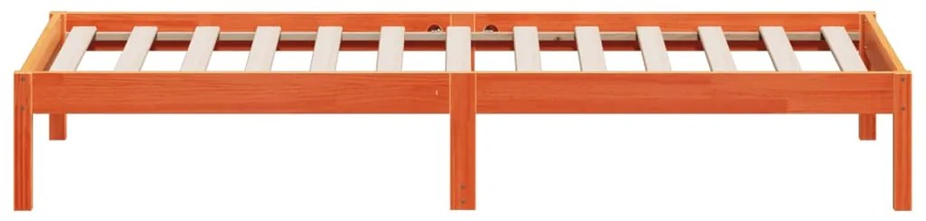 Sofá-cama sem colchão 80x200 cm madeira de pinho castanho cera