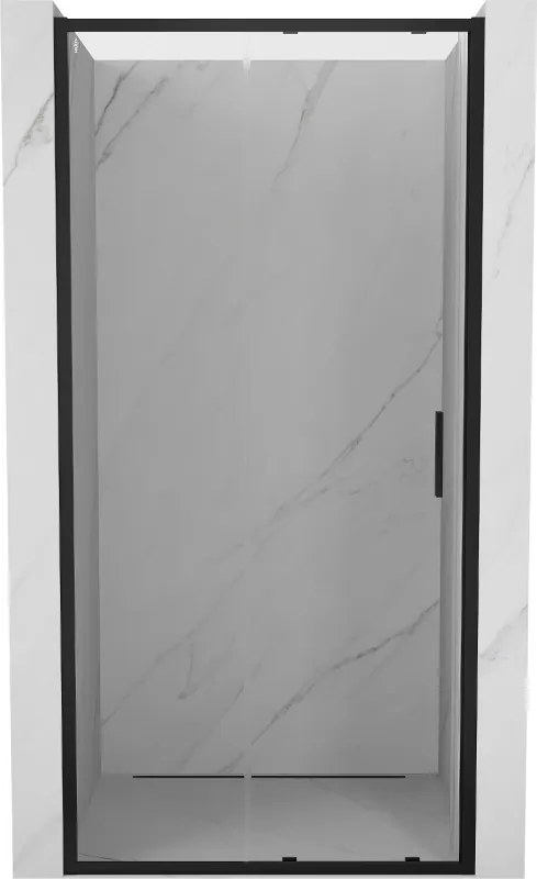 Mexen Exo portas de chuveiro deslizantes 105 cm, transparentes, pretas - 8151-105-000-70-00