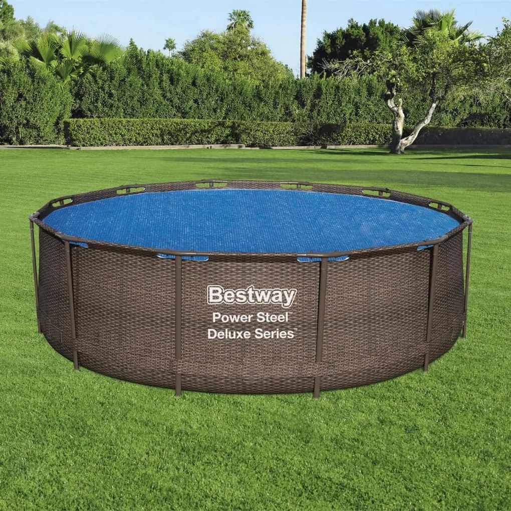 Bestway Cobertura de piscina solar Flowclear 356 cm