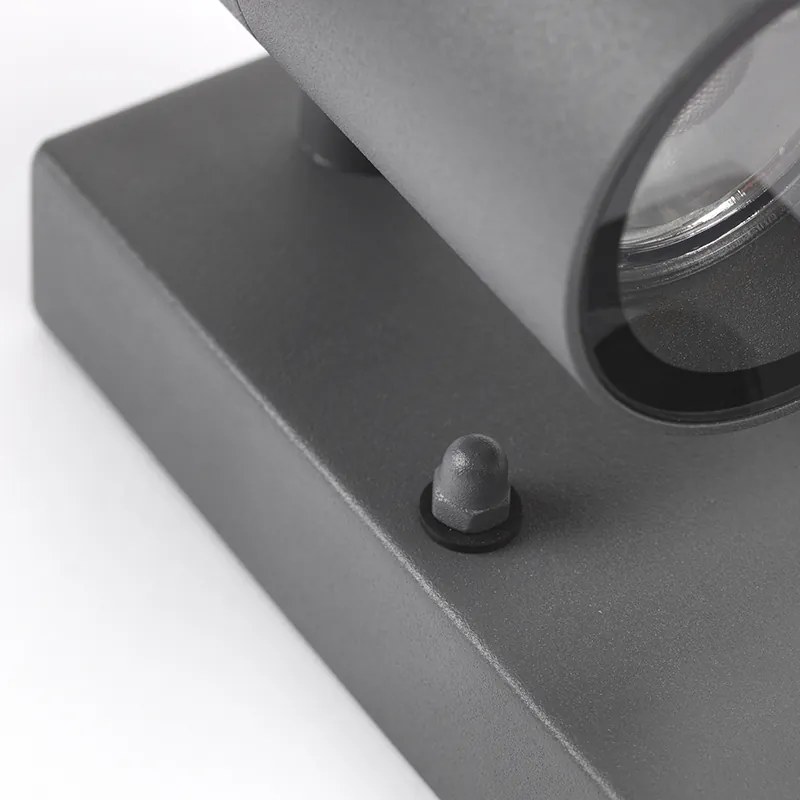 Candeeiro de parede exterior antracite IP44 com sensor de movimento - Solo